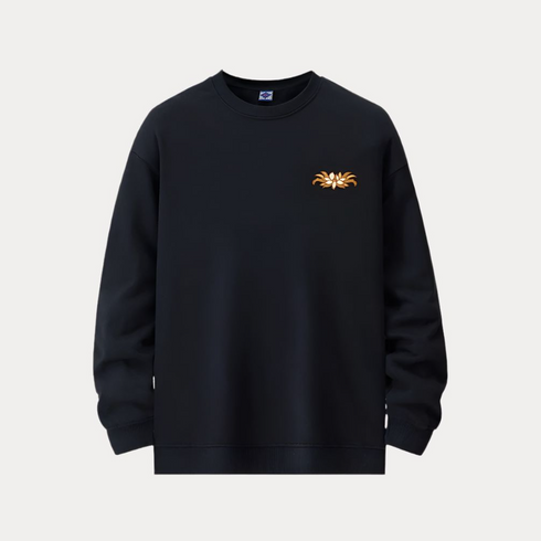 Fox embroidered cotton sweatshirt